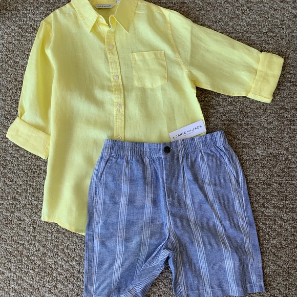 NWT Janie and Jack Boys Linen/Cotton Short size 10 - Picture 4 of 5